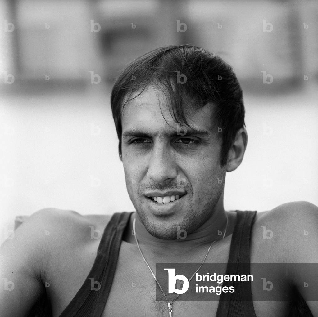 Adriano Celentano smiling, Italy, 1967