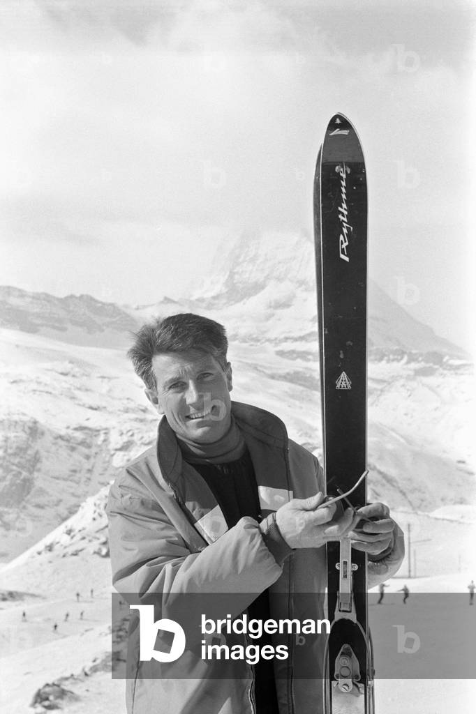 Walter Bonatti smiling, Zermatt, Switzerland