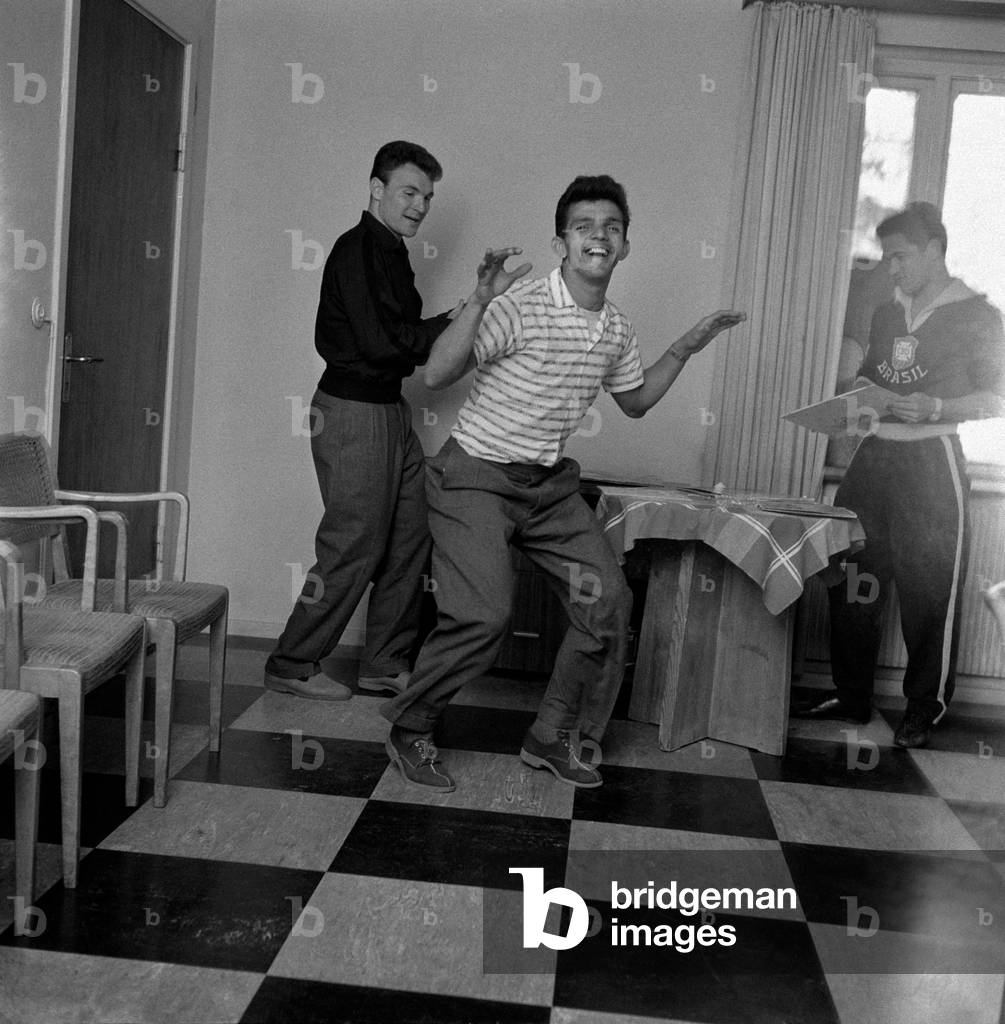 José Altafini, Garrincha and Dida having fun