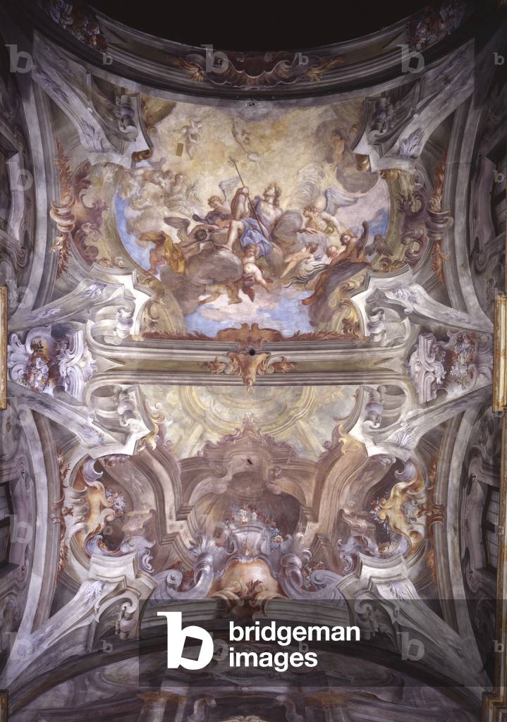 Decoration of St. Christopher, by Pietro Fea, 18th Century (fresco)
