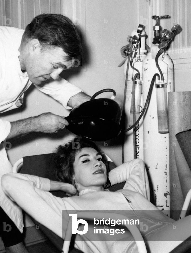 Colette Duval preparing for her next parachute jump