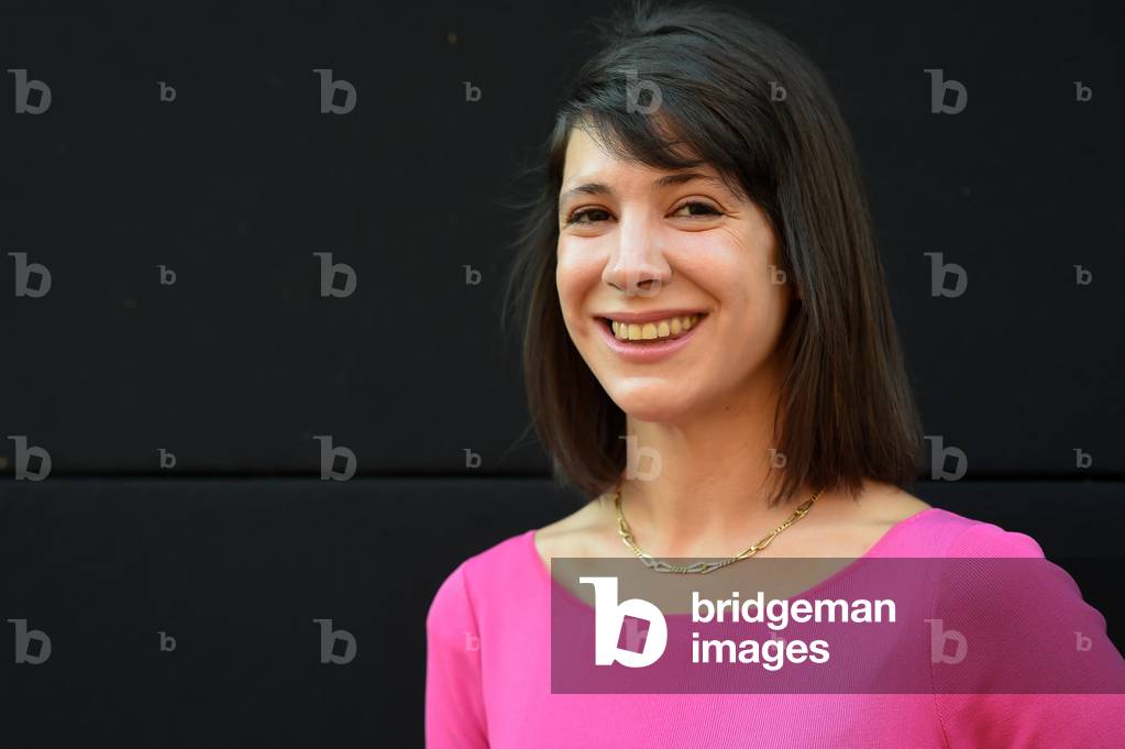 The Spanish writer of Basque origin Aixa De La Cruz at the XX edition of the International Literature Festival of Rome entitled 'Reading the world', in the new setting of the Palatine Stadium,  Rome (Italy), July 21st, 2021 (photo)