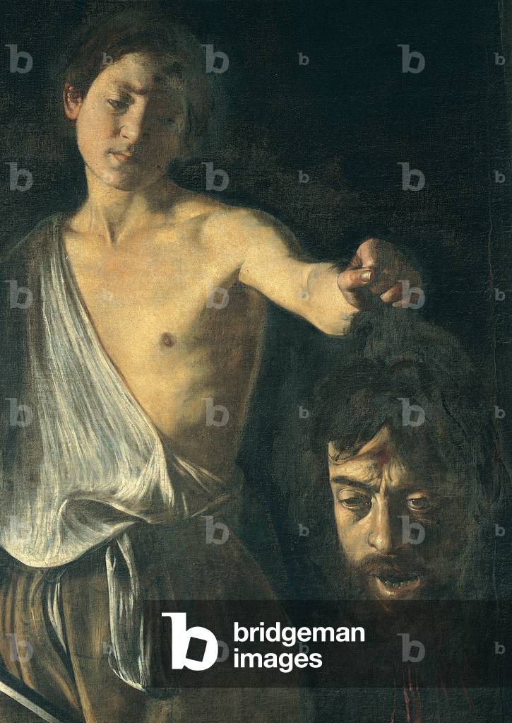 David with the Head of Goliath, 1609 - 1610 (oil on canvas)
