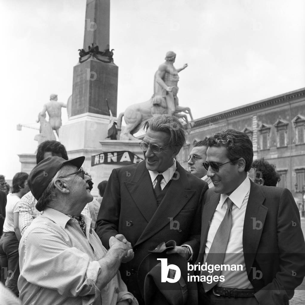 Roberto Rossellini in Year One, Italy, 1974 (b/w photo)