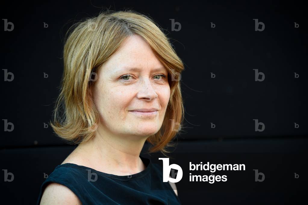 Italian poet Elisa Biagini at the XX edition of the International Literature Festival in Rome entitled 'Reading the world', in the new setting of the Palatine Stadium, Rome (Italy), July 22nd, 2021