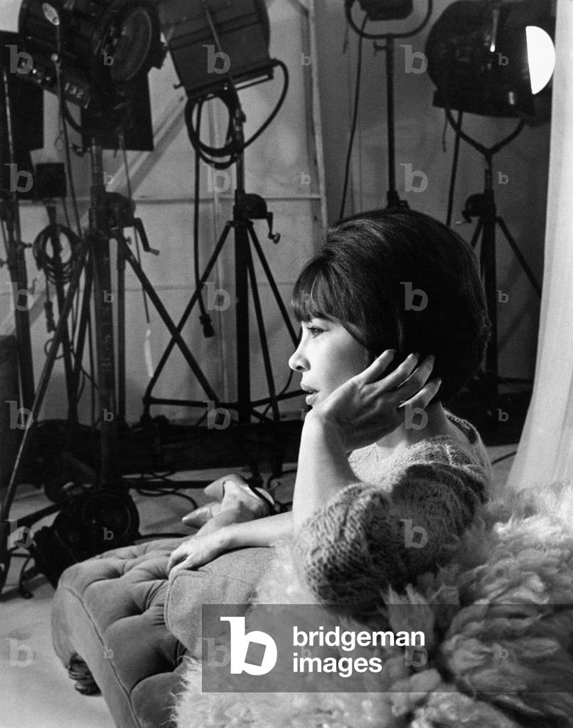 A portrait of Leslie Caron, 1965 (b/w photo)