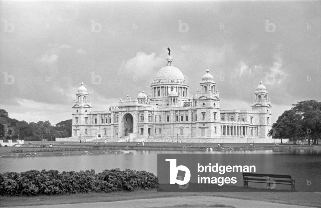 The Victoria Memorial, Kolkata, India, 1962 (b/w photo)