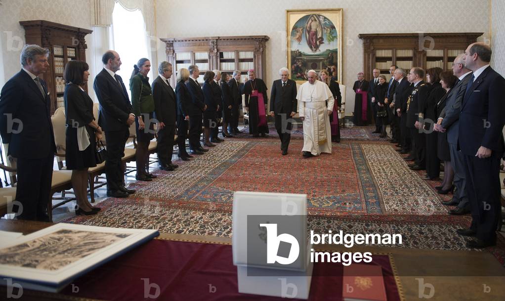 Pope Francis and Sergio Mattarella (photo)