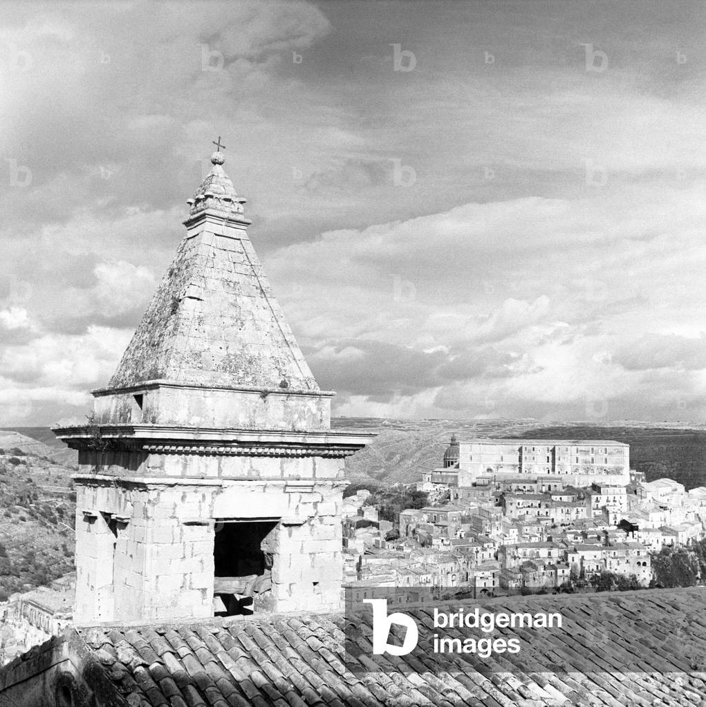 The neighbourhood called Ragusa Ibla, Ragusa, Italy, 1955