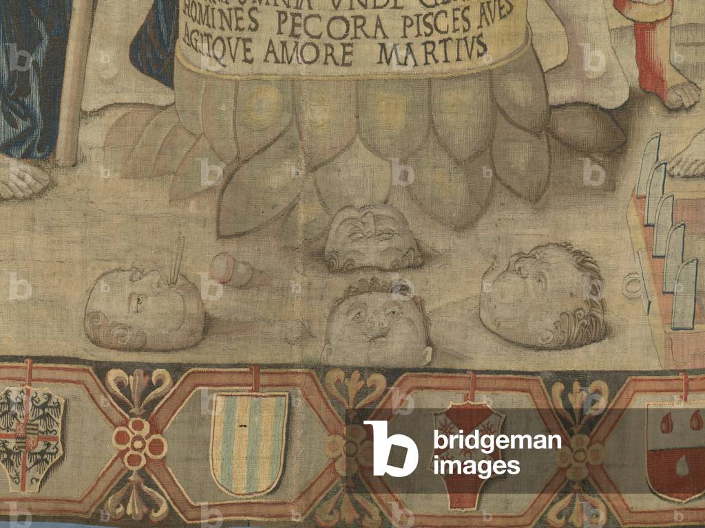 March (Marzo), by Benedetto da Milano upon drawing by Bramantino, c. 1503-1508, 16th century (tapestry)