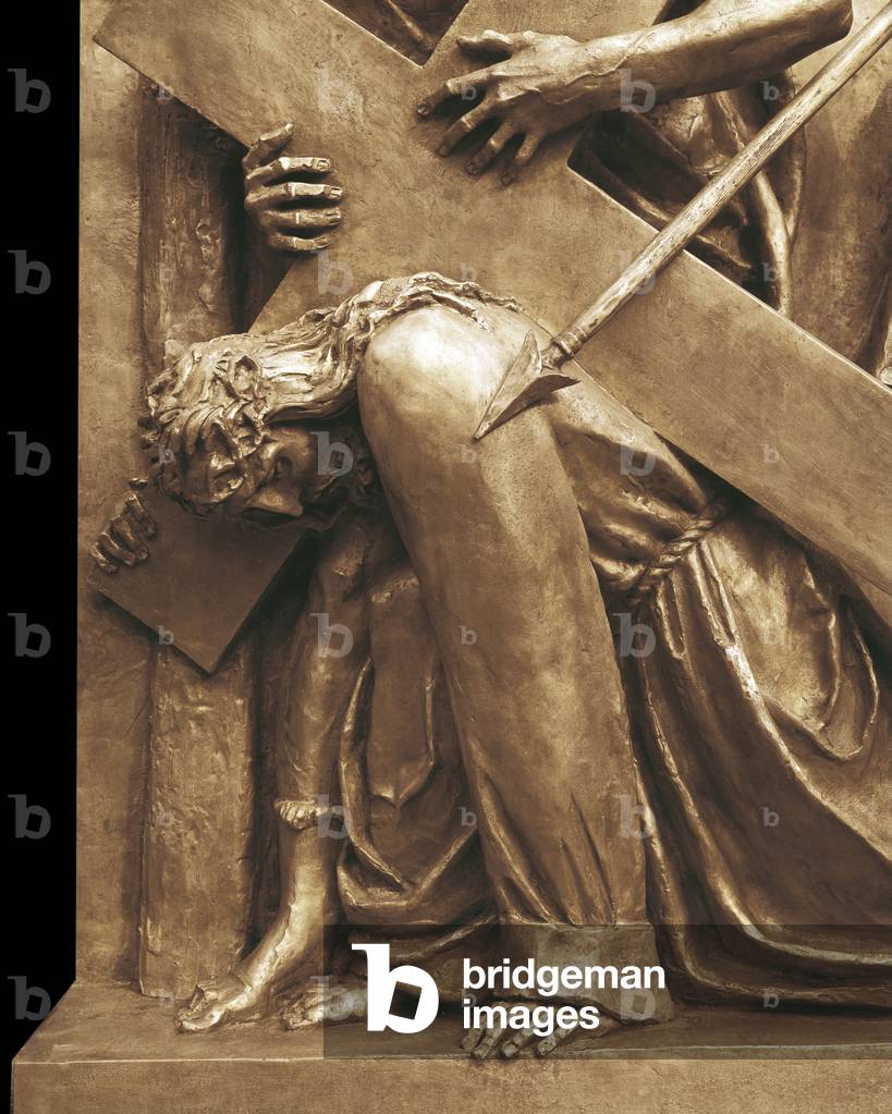 Via Crucis, 16 stations, 1968-1981 (bronze and marble)