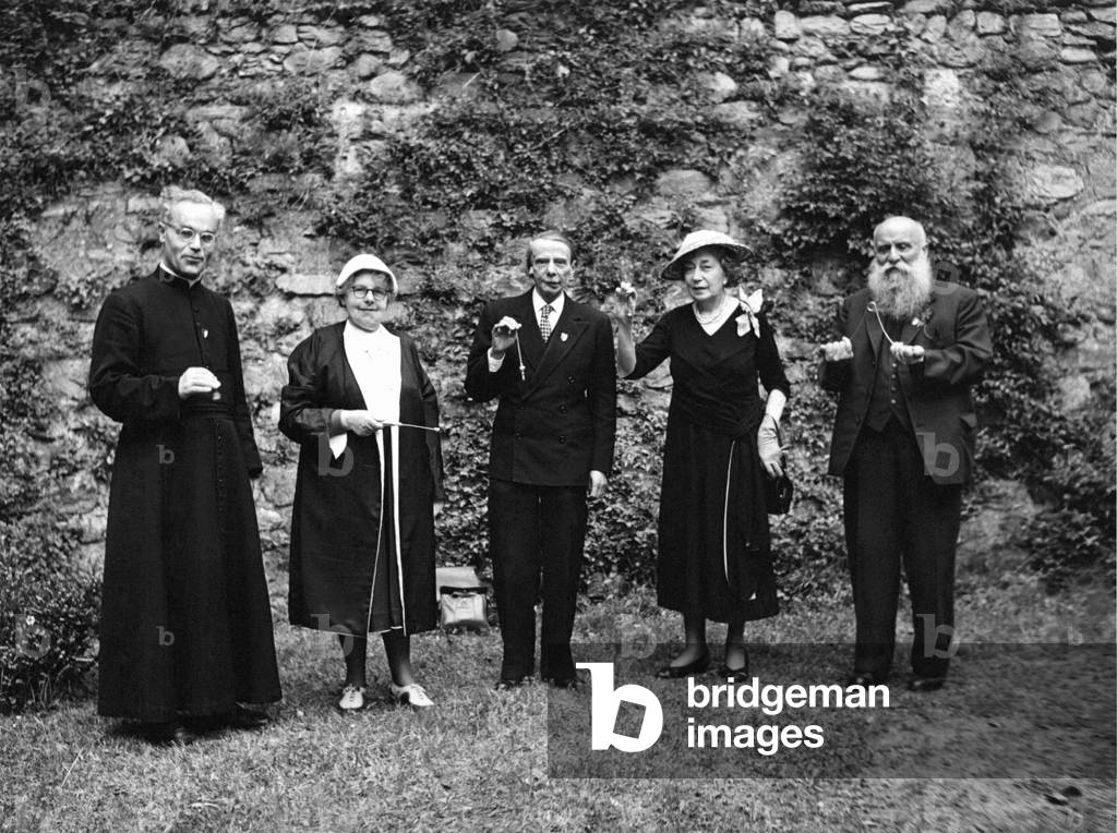 Some participants of the Divining International Congress of Locarno in 1956, Locarno, Switzerland