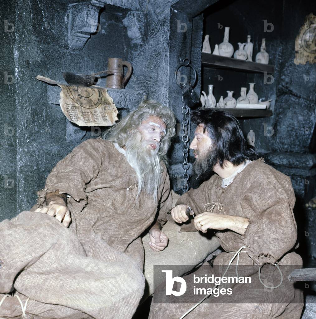 Antonio Virgilio Savona and Walter Chiari in The Count of Monte Cristo, Italy