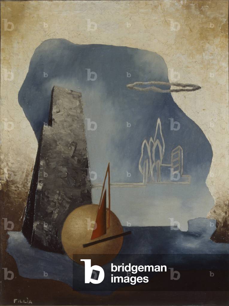 Mechanical Landscape (oil on canvas)