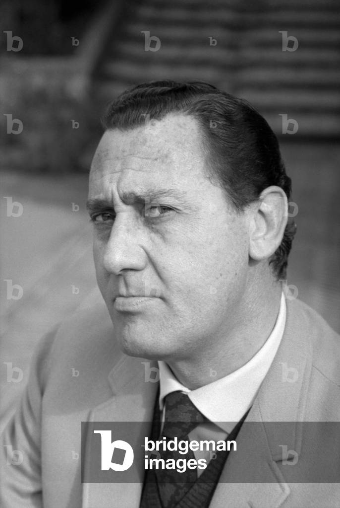 Portrait of Alberto Sordi, Italy, 1960 (b/w photo)