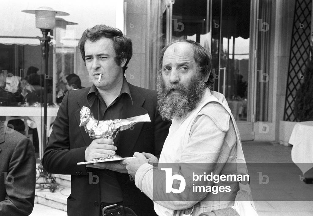 Bernardo Bertolucci in Paris, France, 1973 (b/w photo)