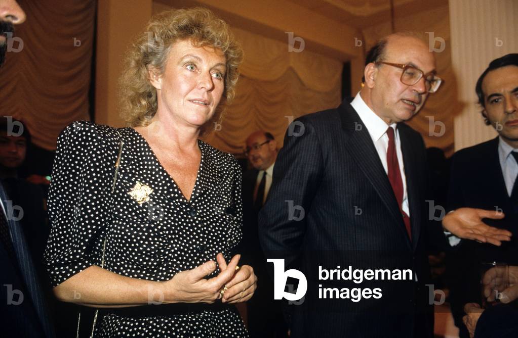 Bettino Craxi with Margherita Boniver