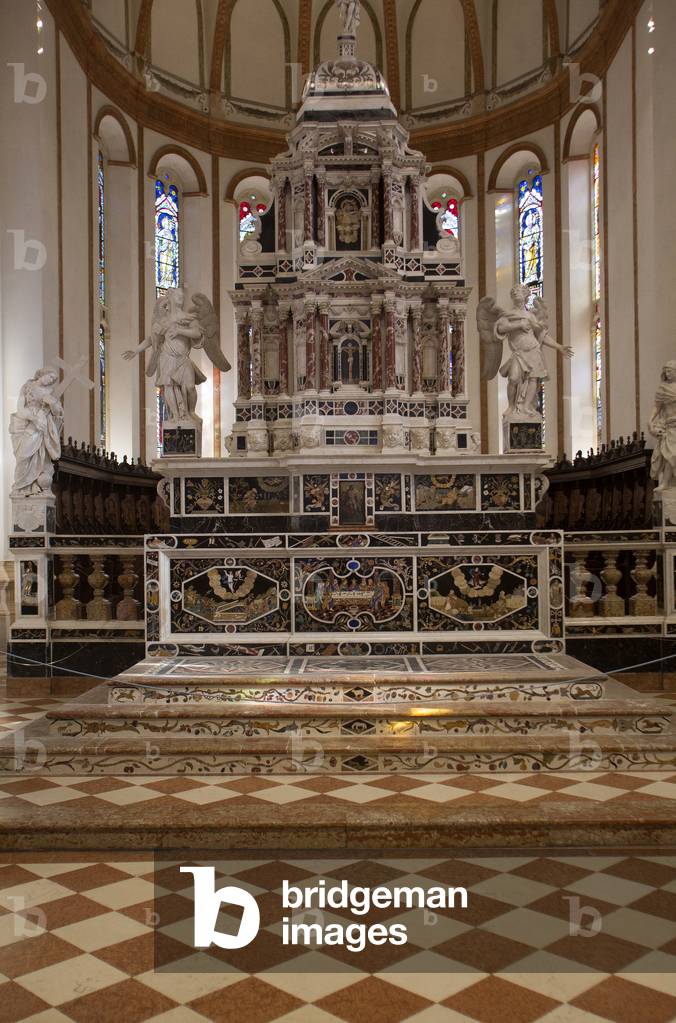 St. Corona church, nave, 1260, Vicenza, Italy (photo)