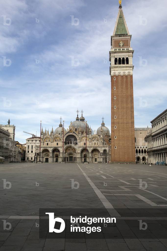 St. Mark Square, St. Mark Basilica, Venice, Italy, 2020 (photo)