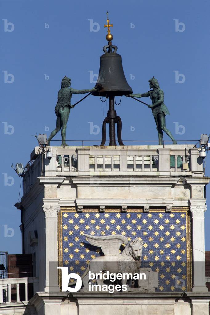 Mauro Codussi, Clock tower, the moors, st. Marco square, Venice, Italy (photo)