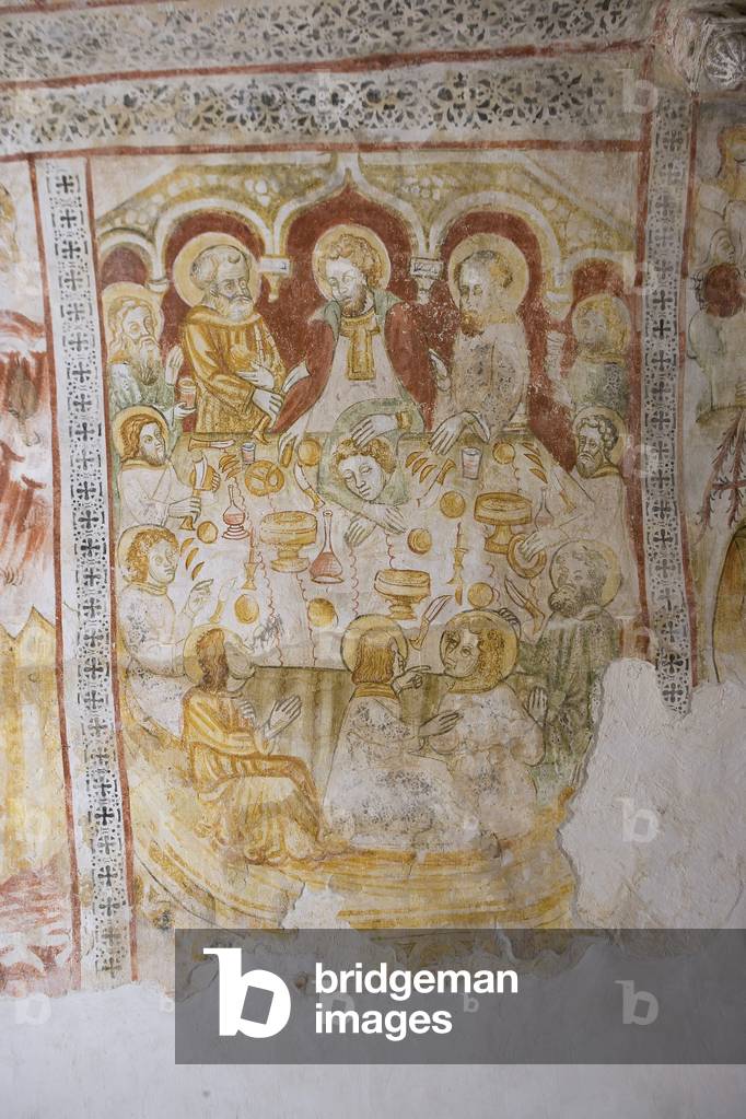 Bale, Valle, St. Spirito church, fresco, Croatia, Istria (photo)