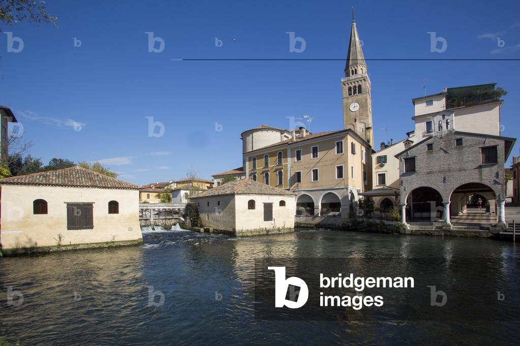 Water mill, Lemene river, Portogruaro, Veneto, Italy
