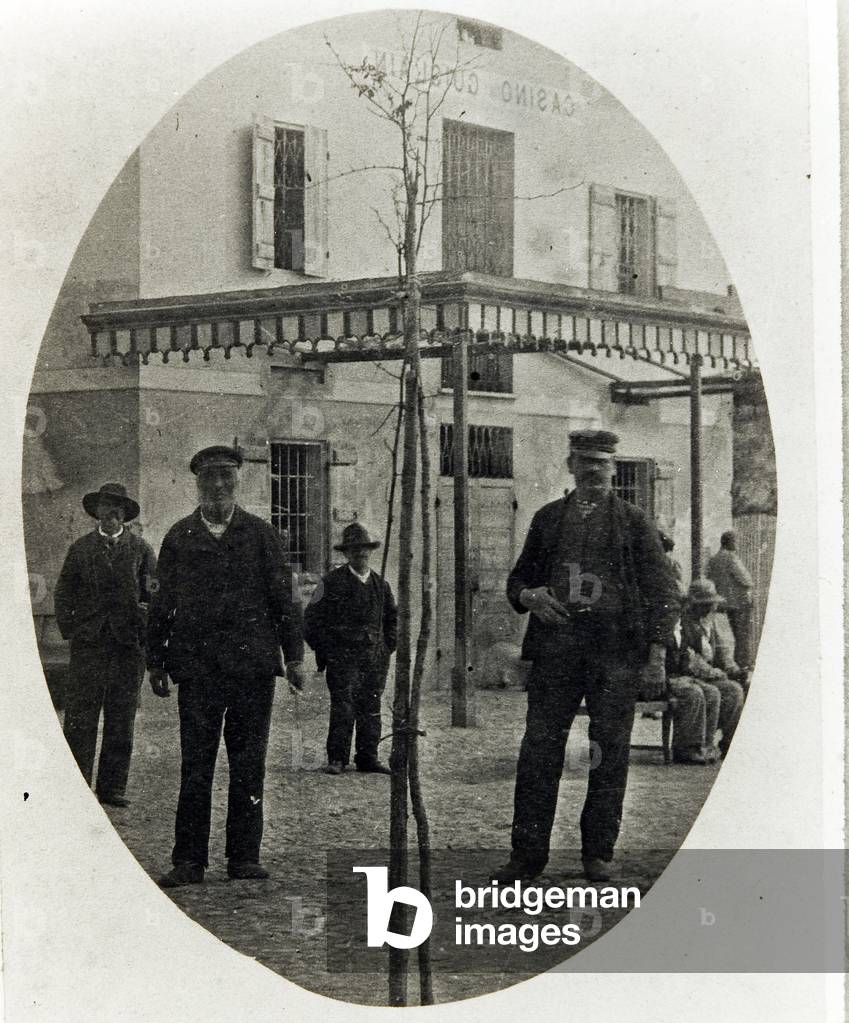 Mental Hospital, constriction museum, Reggio Emilia, Emilia Romagna, Italy   (b/w photo)