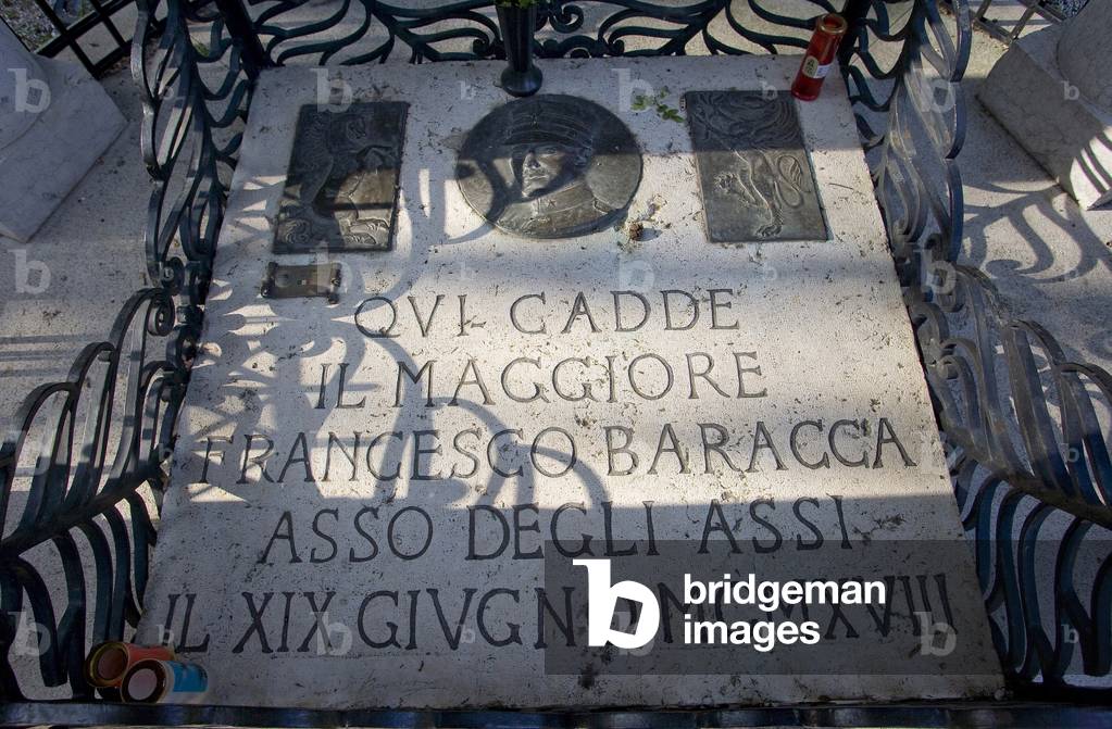 Francesco Baracca tomb, Nervesa della Battaglia, Veneto, Italy, 2009 (photo)