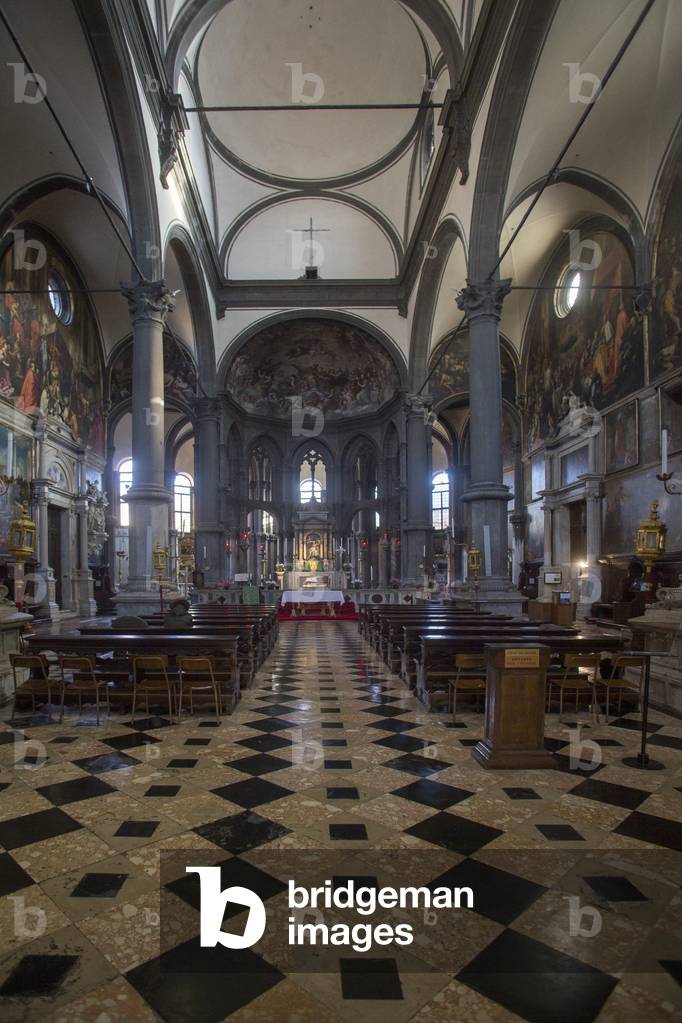 St. Zaccaria church, nave, Venice, Italy (photo)