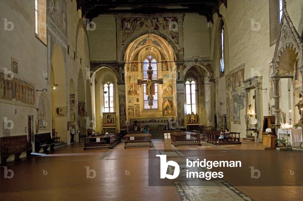 St. Francesco church, crucifia by Maestro di St. Francesco, Arezzo, Tuscany, Italy (photo)