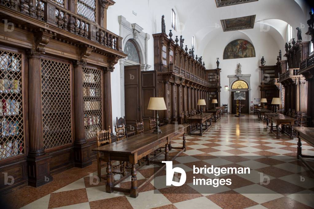 Baldassare Longhena, library, St. Giorgio monastery, Venice, Italy (photo)