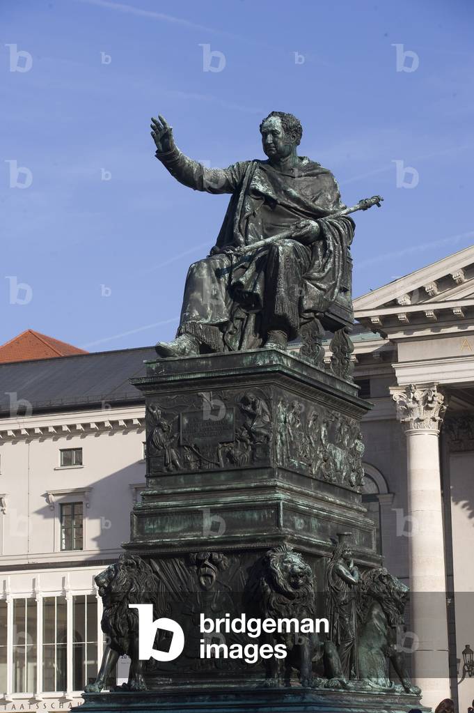 Maximilian monument, Munich, Bavaria, Germany, (photo)