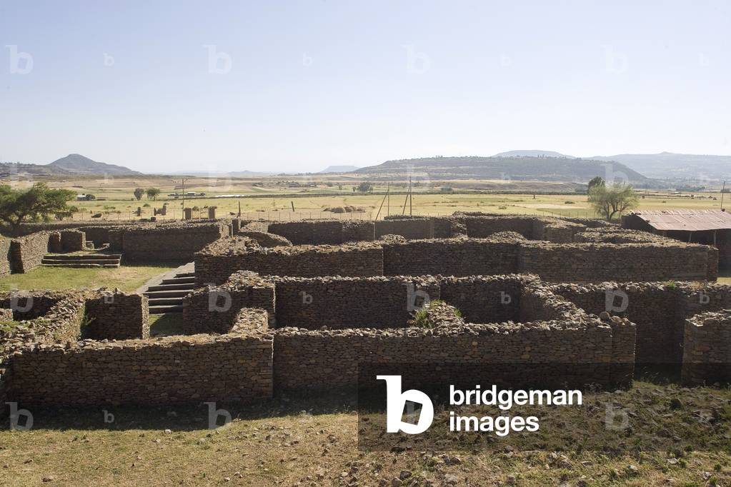 Ruins of Queen of Sheba's Palace, Dungur, Aksum, Ethiopia, Africa (photo)