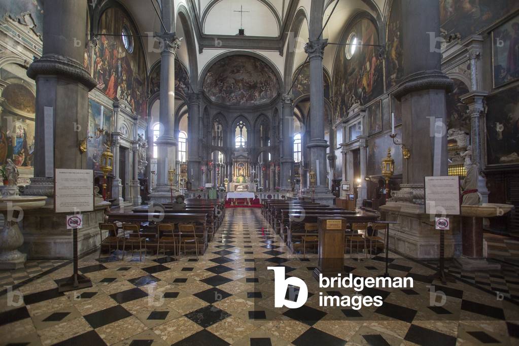 St. Zaccaria church, nave, Venice, Italy (photo)