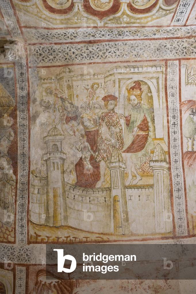 Bale, Valle, St. Spirito church, fresco, Croatia, Istria (photo)