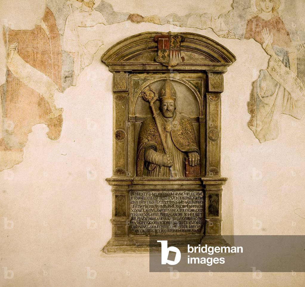 Bassrelief, Novacella Abby, Bressanone, Trentino Alto Adige, Italy (photo)