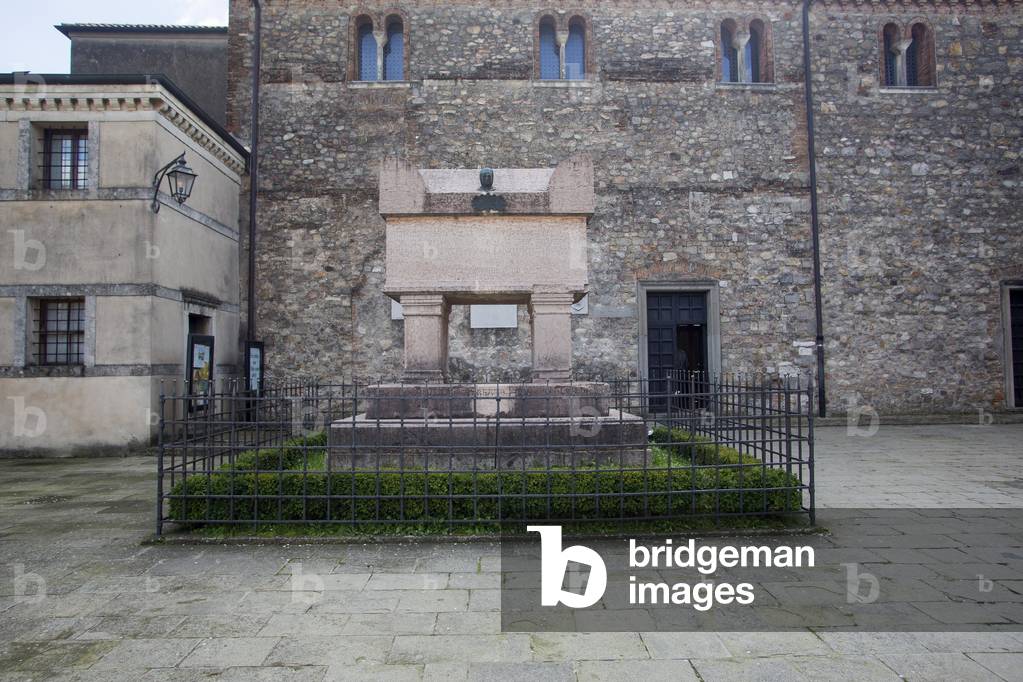 Francesco Petrarca grave, Arquà Petrarca, Arezzo, Veneto, Italy (photo)