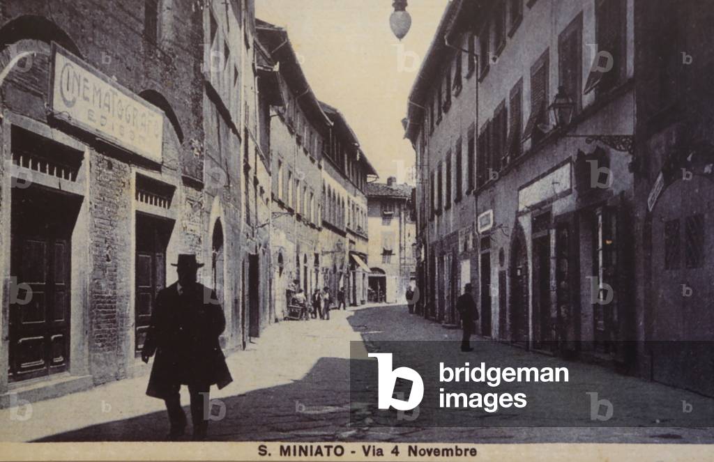 San Miniato, Pisa, Tuscany, Italy (b/w photo)