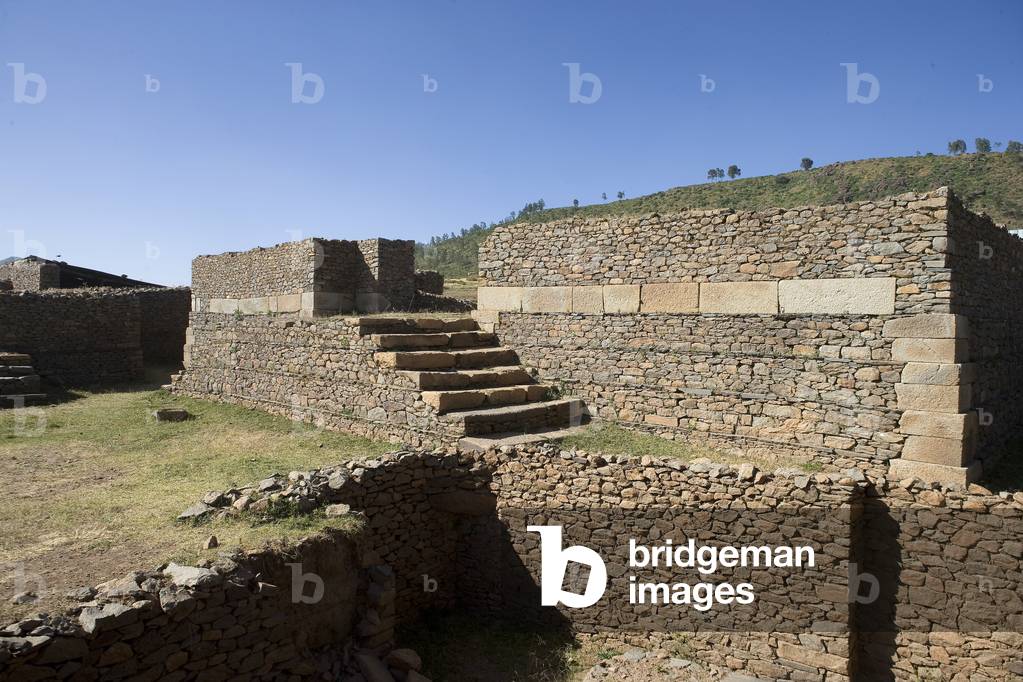 Ruins of Queen of Sheba's Palace, Dungur, Aksum, Ethiopia, Africa (photo)
