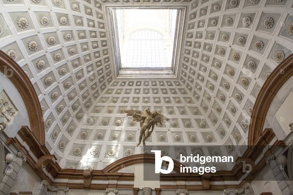 Tribuna or Antiquarium with the The Abduction of Ganymede sculpture, Grimani Palace Museum, Venice, Italy (photo)