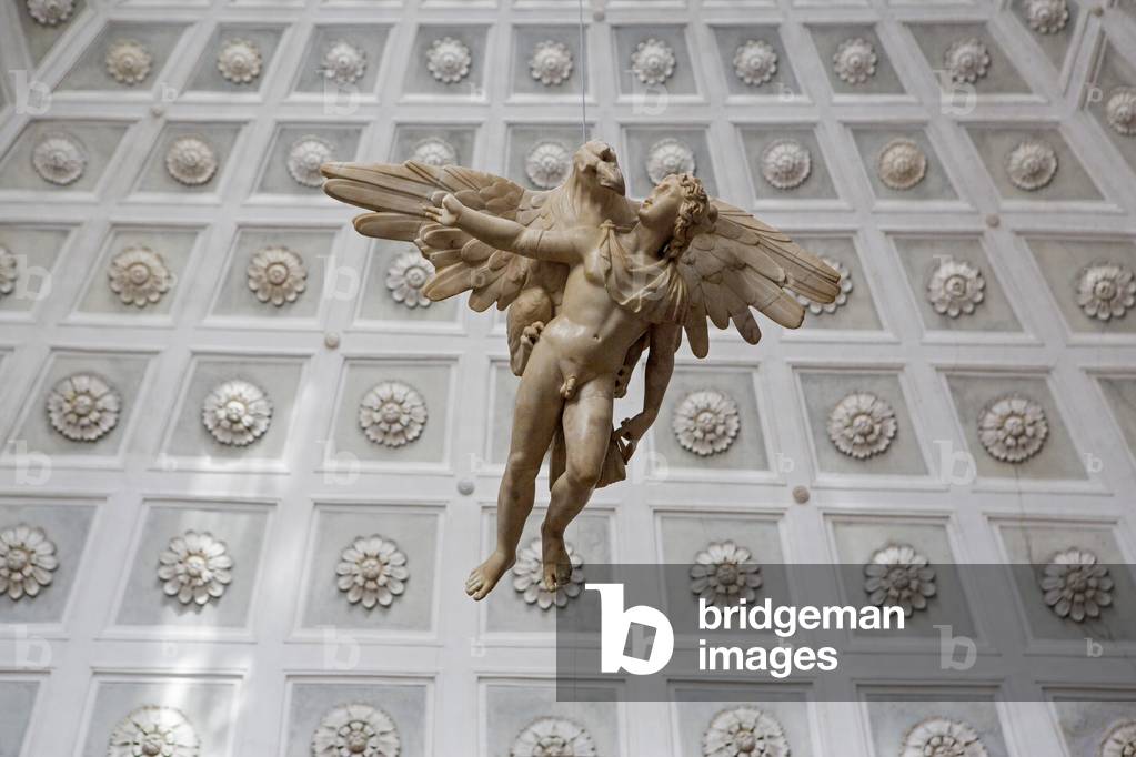 Tribuna or Antiquarium with the The Abduction of Ganymede sculpture, Grimani Palace Museum, Venice, Italy (photo)
