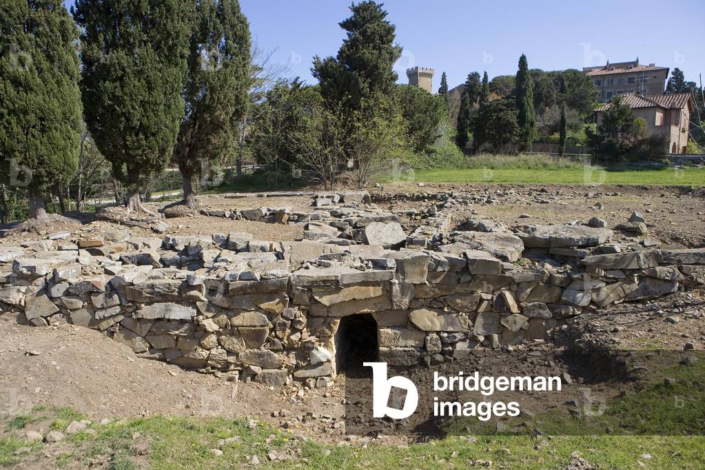 Temple A, Etruscan acropolis, Populonia Alta, Tuscany, Italy (photo)