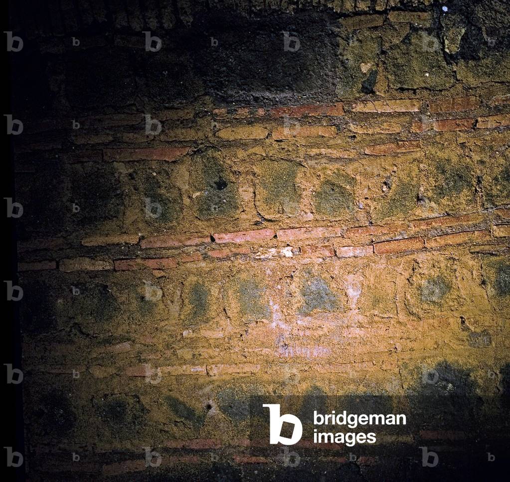 Wall of the underground church (photo)