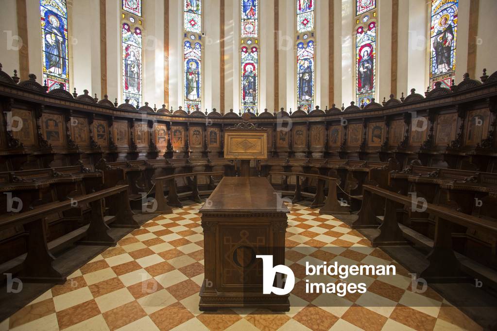Saint Corona church, chorus, Vicenza, Veneto, Italy (photo)