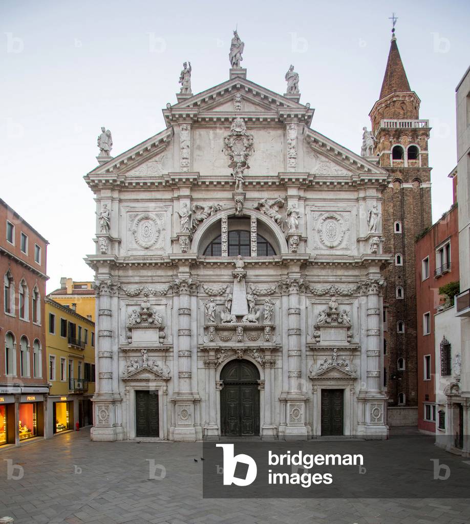 Alessandro Tramignon, St. Moisè church, baroque, Venice, Italy (photo)