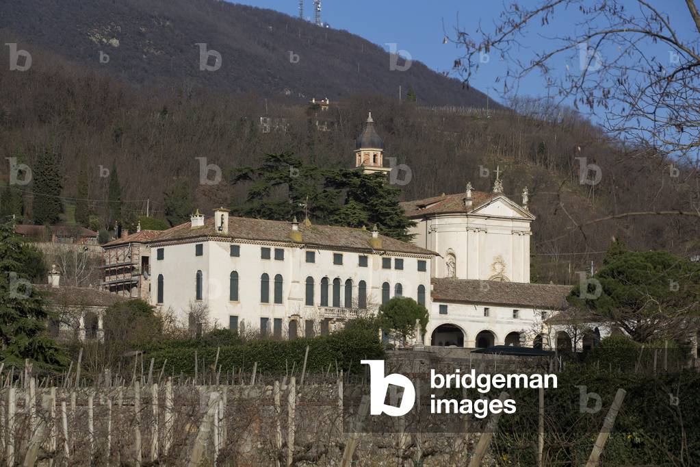View of Contarini Rota Piva villa, Valnogaredo, Cinto Euganeo, Province of Padua, Veneto, Italy (photo)