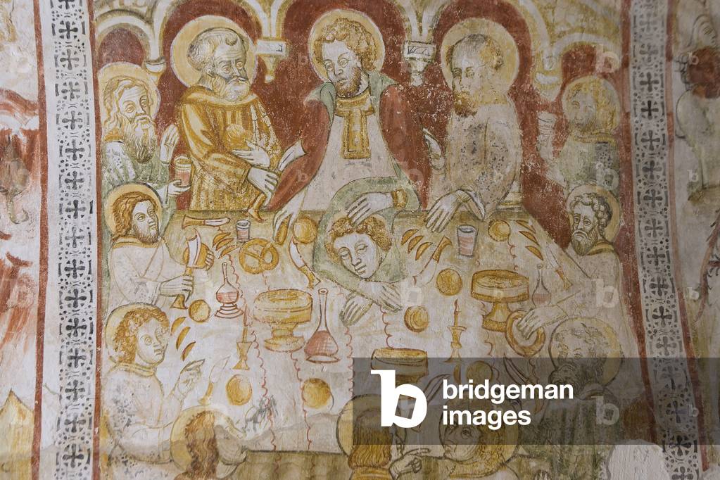Bale, Valle, St. Spirito church, fresco, Croatia, Istria (photo)