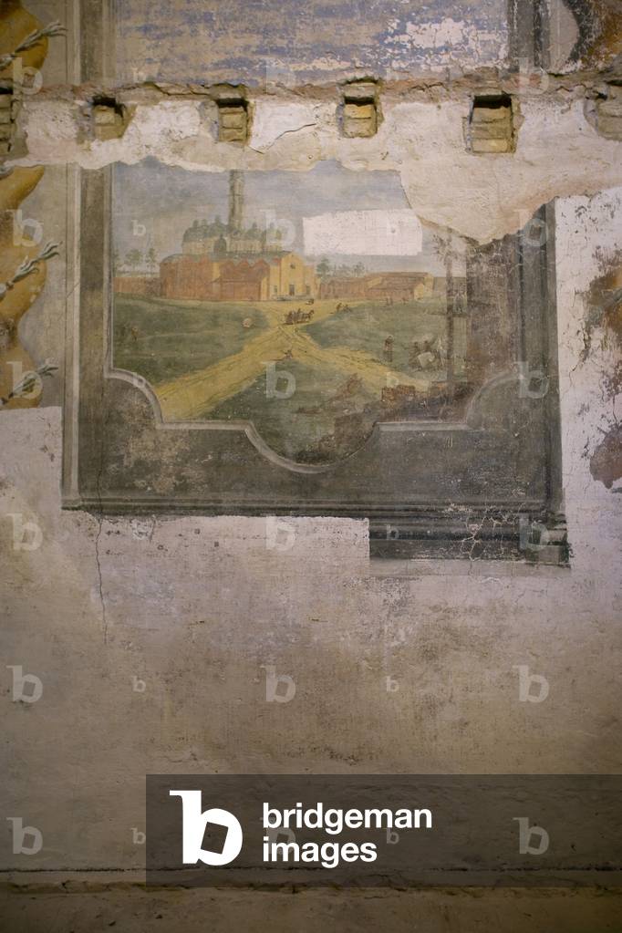 Fresco, Abbey of Santa Maria del Pero, Monastier, Veneto, Italy (photo)