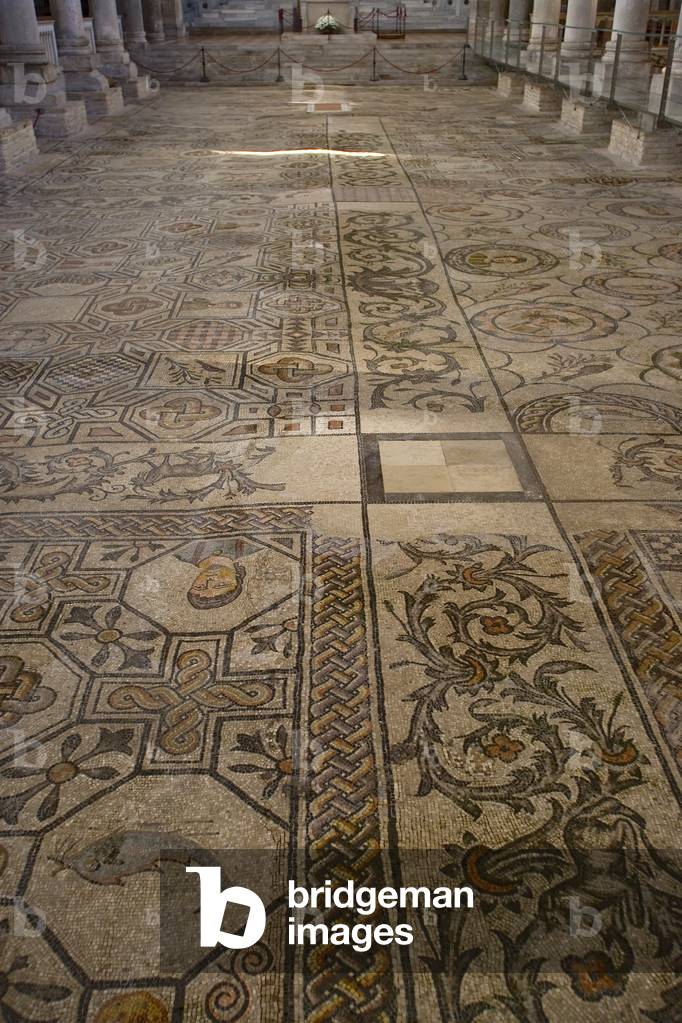 Detail of the Mosaics of the Basilica di Santa Maria Assunta, Aquileia, Udine, Italy (photo)