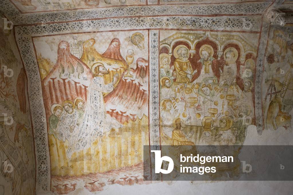 Bale, Valle, St. Spirito church, fresco, Croatia, Istria (photo)